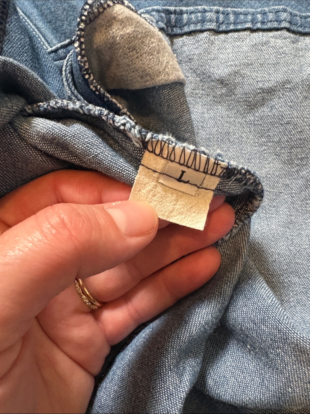 Y2K Stephanie K by Koret Dark Blue Denim Button-Front Midi Dress - Picture 11 of 15